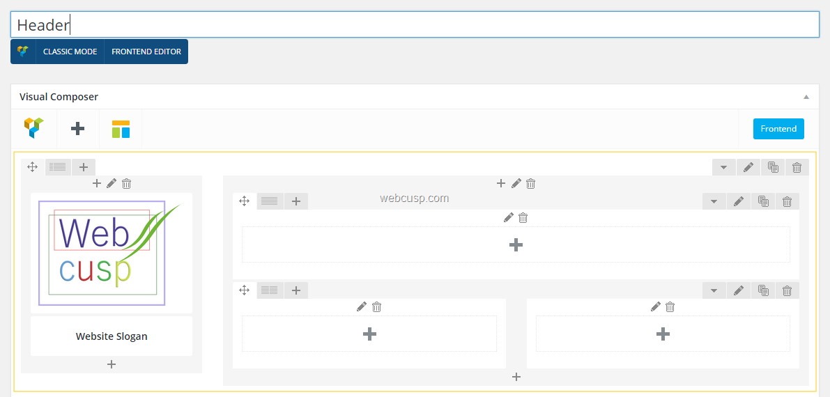 Custom header combining Templatera and Ultimatum Partial Layout