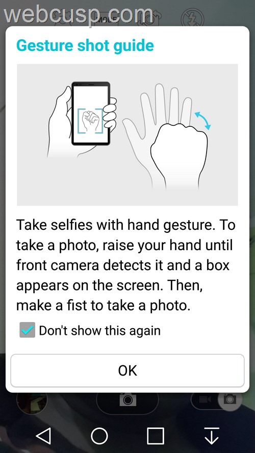 Hand Gesture LG G2 Lollipop