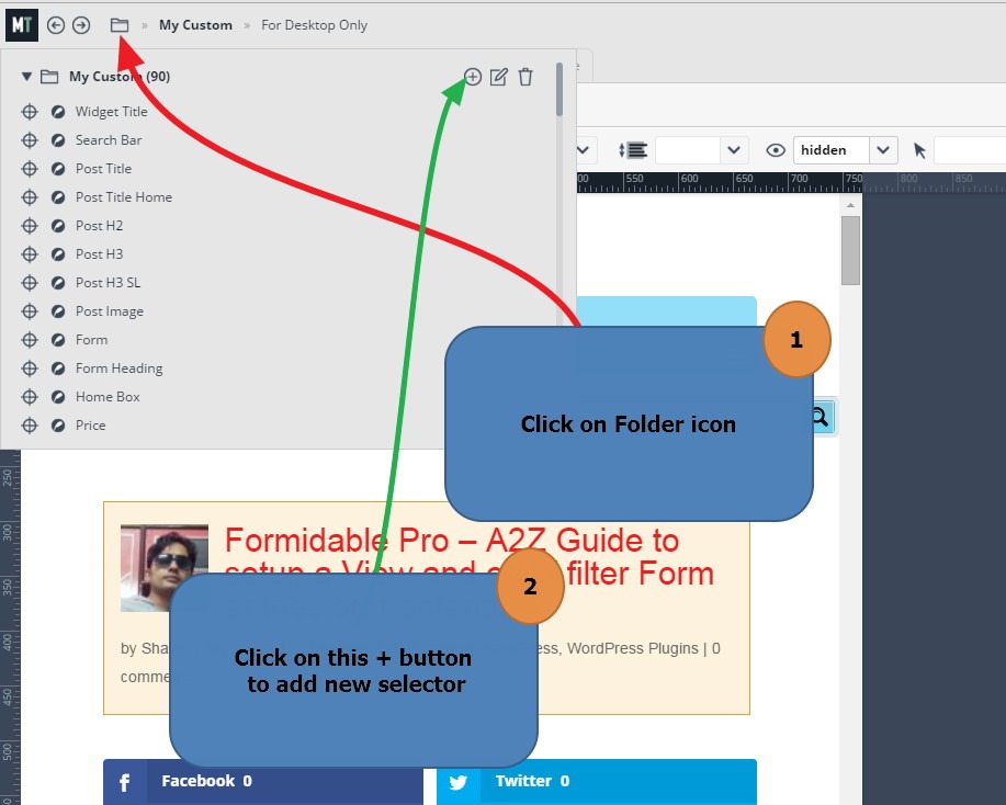 Microthemer Show Hide Elements1