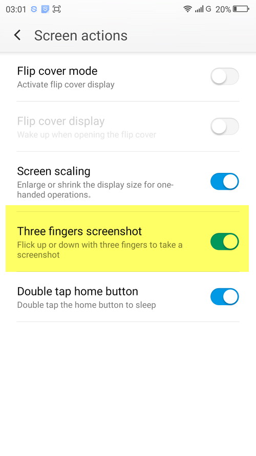 Three Fingers screenshot